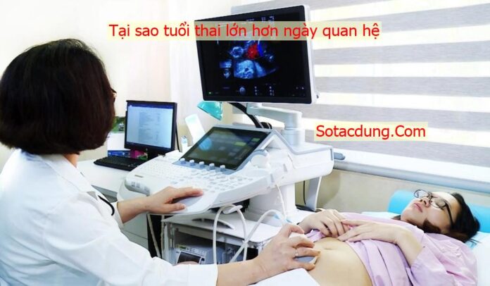 tại sao tuổi thai lớn hơn ngày quan hệ